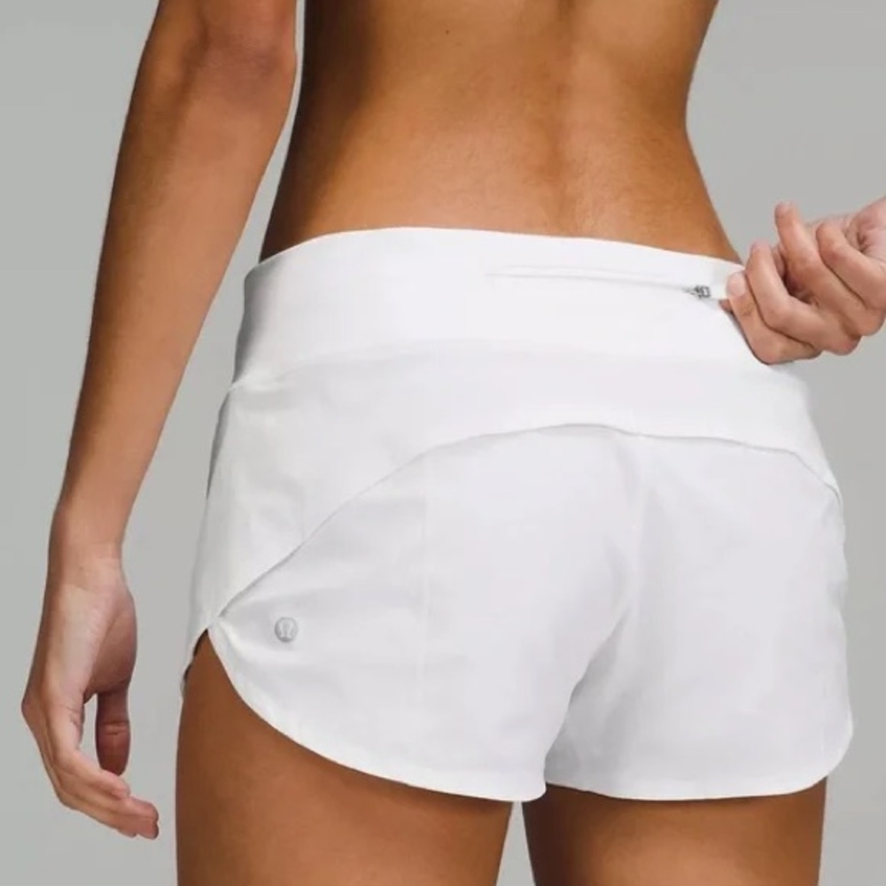 Women's SPEED UP Low-Rise  2.5” White shorts EUC